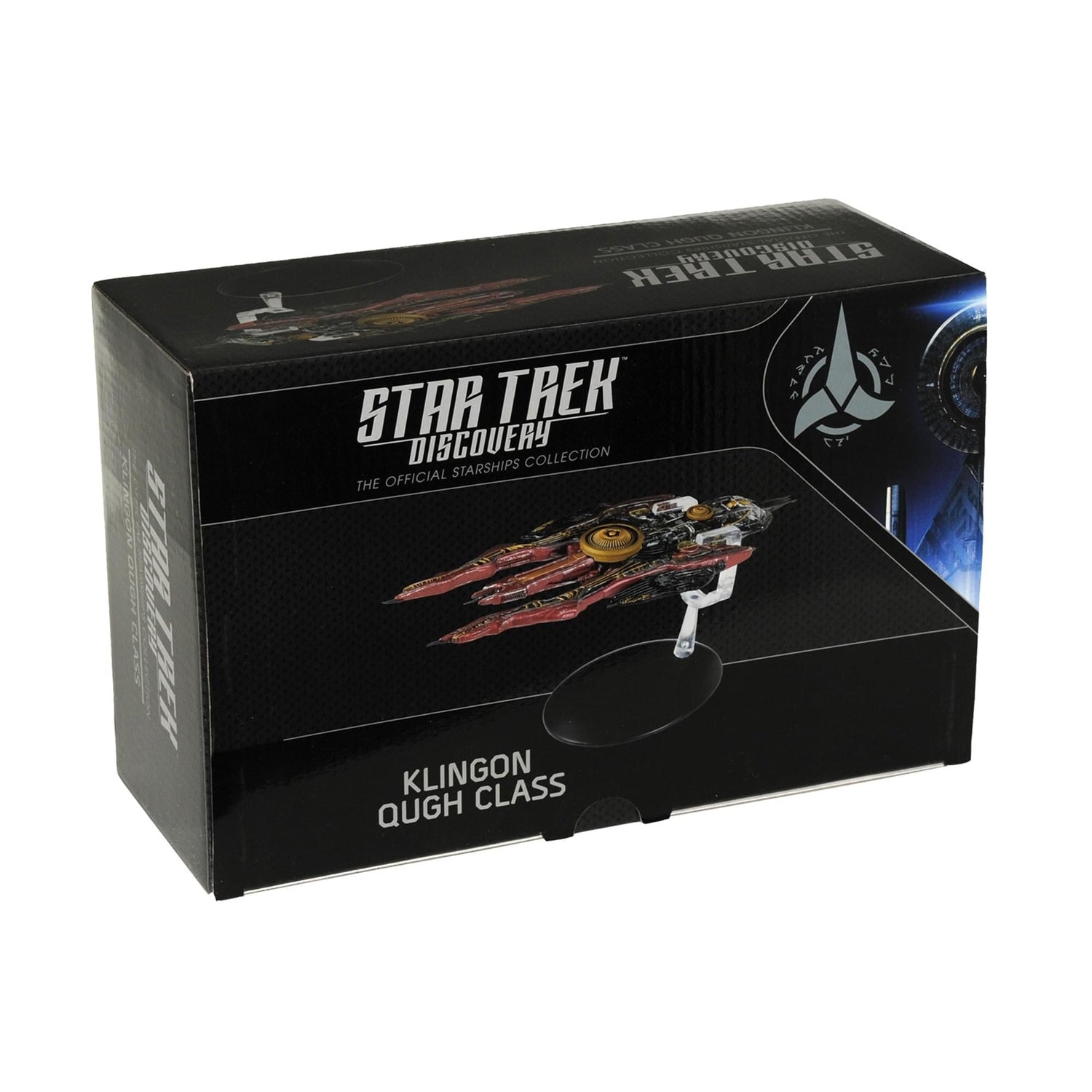 Boxed packaging and display presentation for the Star Trek: Discovery collectible replica