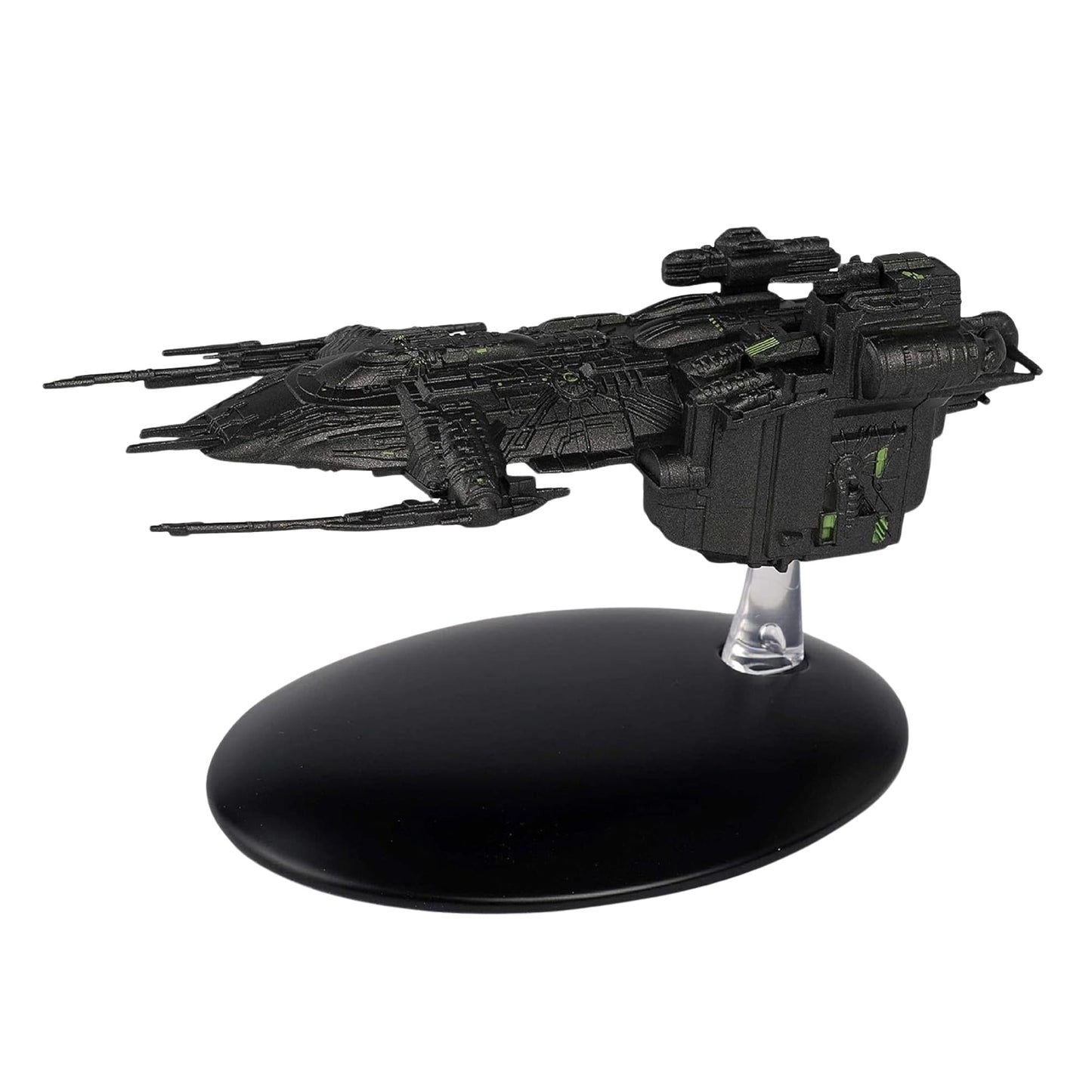 Star Trek Arctic Explorer Borgified ship replica viewed from the front quarter, showcasing hand-painted details
