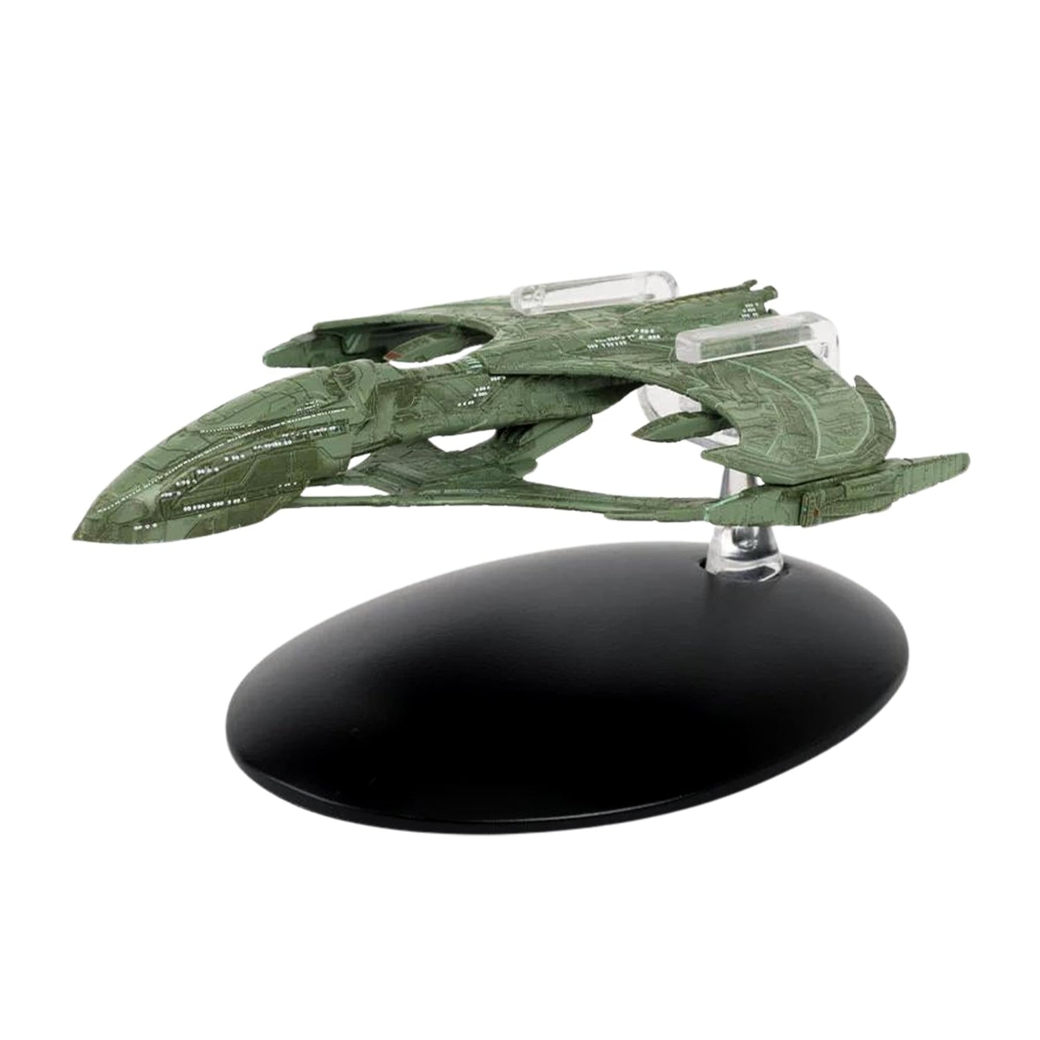 Detailed profile view of the Star Trek Aelahl starship model highlighting its hull plating