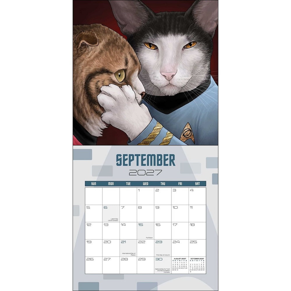 Star Trek: Cats 2027 Wall Calendar-2