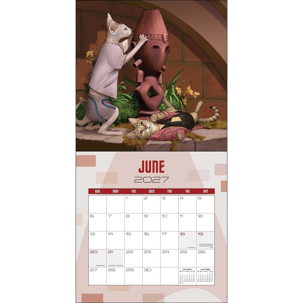 Star Trek: Cats 2027 Wall Calendar-3