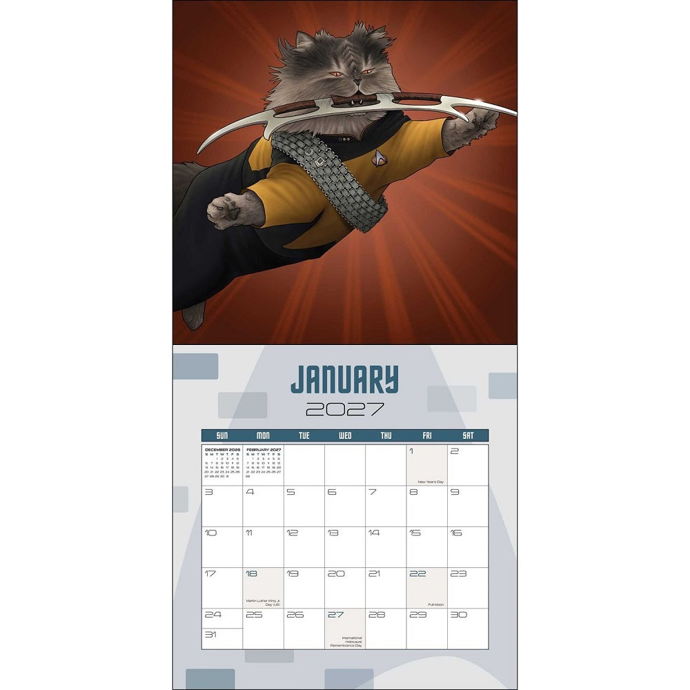 Star Trek: Cats 2027 Wall Calendar-4