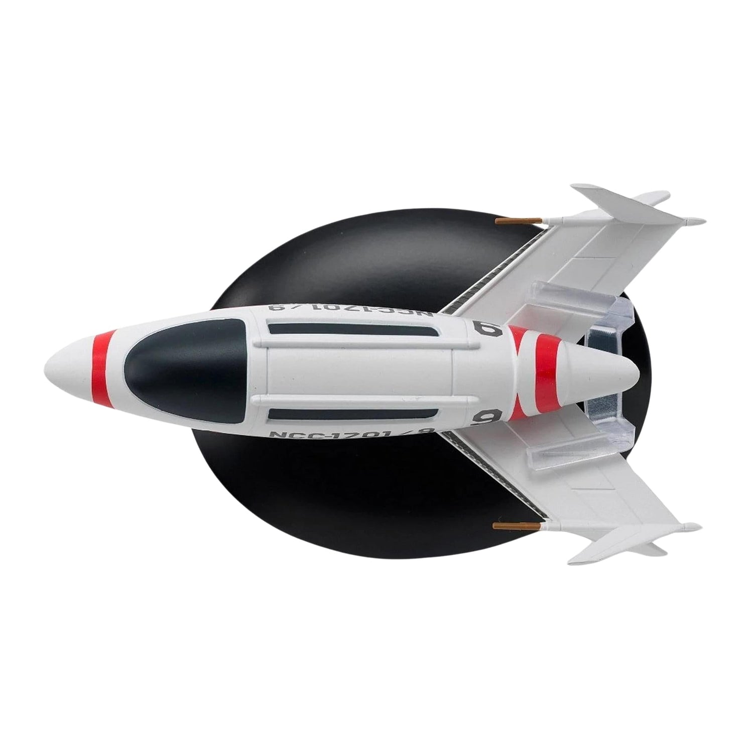Rear angle view of the shuttle model showing engine nacelle design and structural details