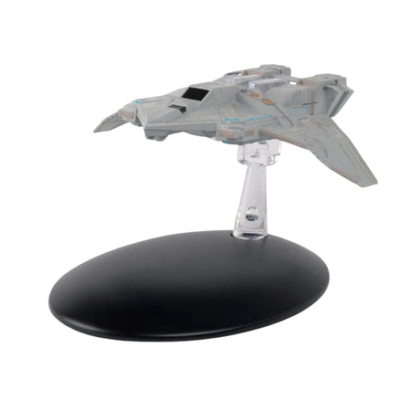 Top-down view of the Federation Fighter die-cast replica highlighting the crisp panel lines and hand-painted hull details