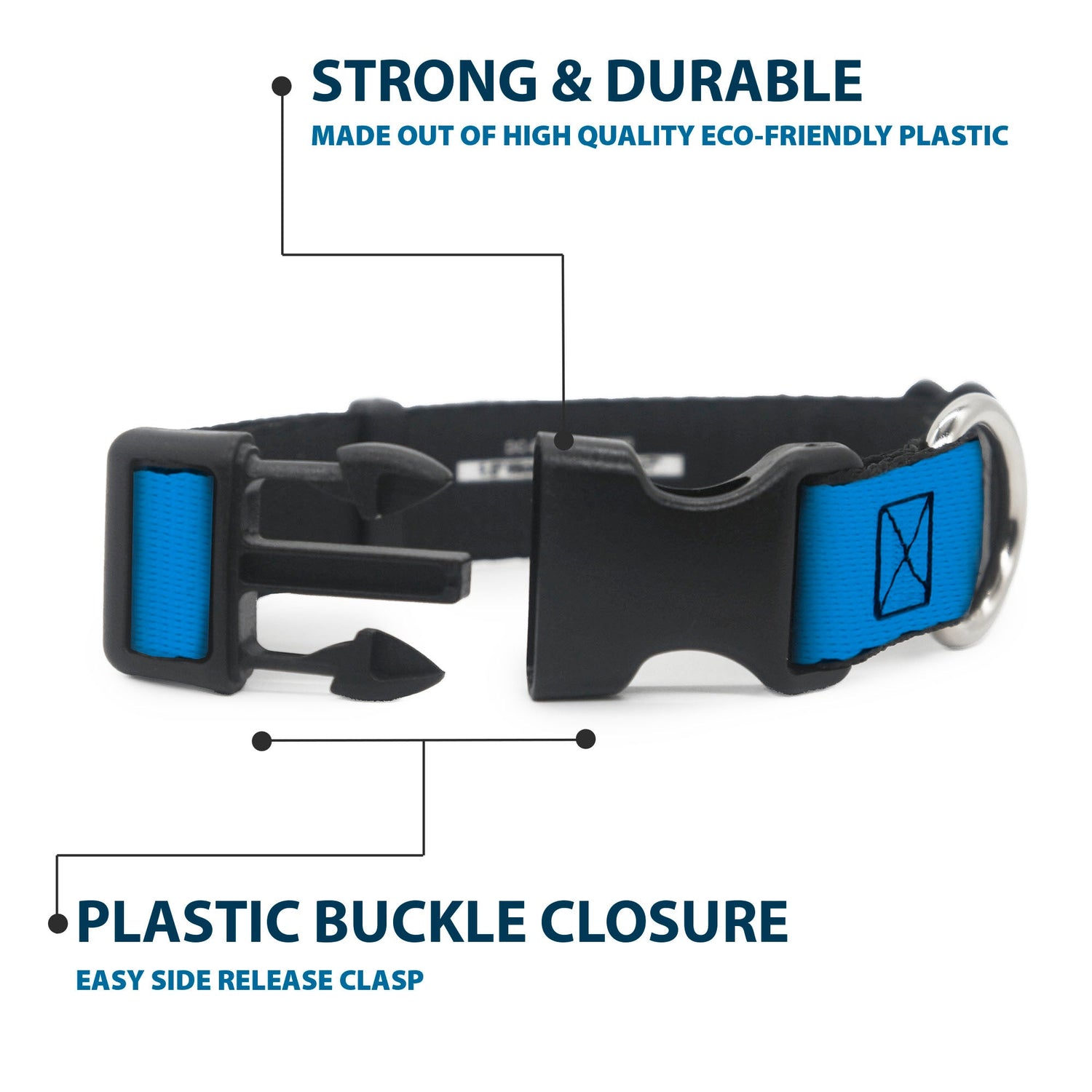 Adjustable Star Trek Starfleet pet collar showing repeating insignia design