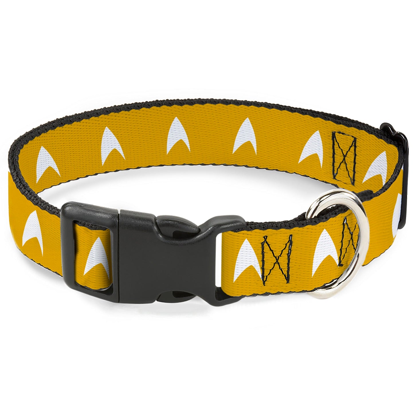 Star Trek Starfleet Insignia Golden Yellow Pet Collar front view