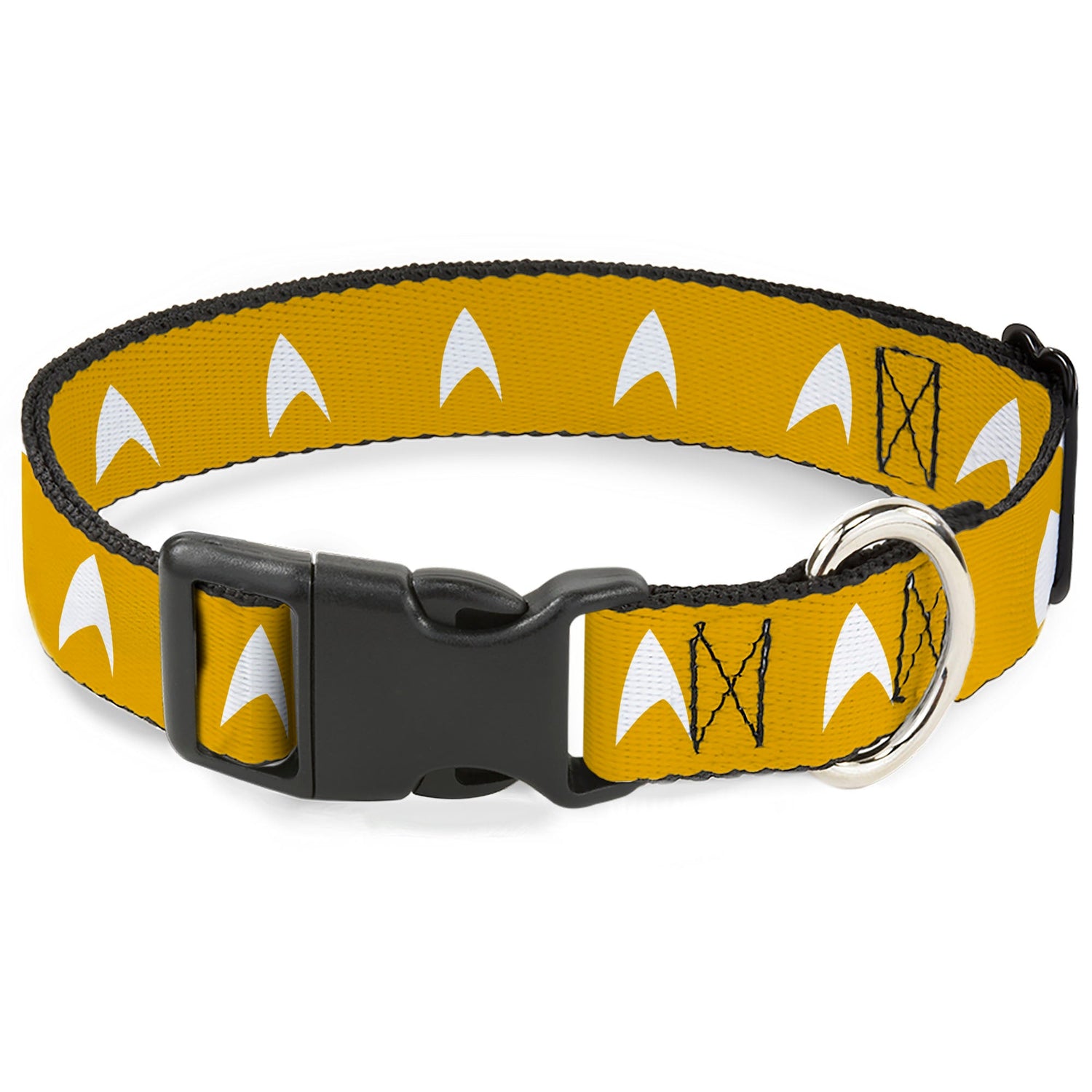 Star Trek Starfleet Insignia Golden Yellow Pet Collar front view