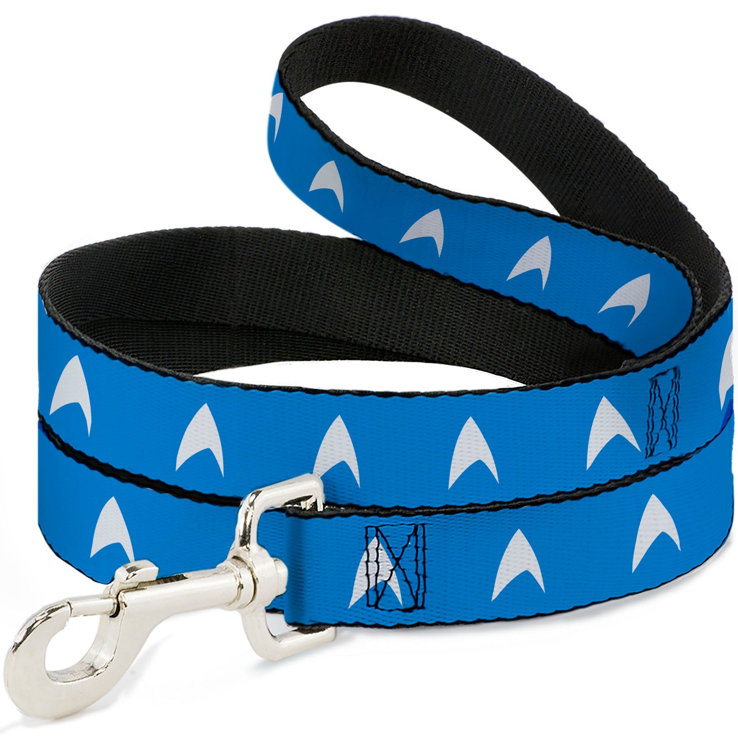 Star Trek Starfleet Insignia Blue and White Dog Leash full view