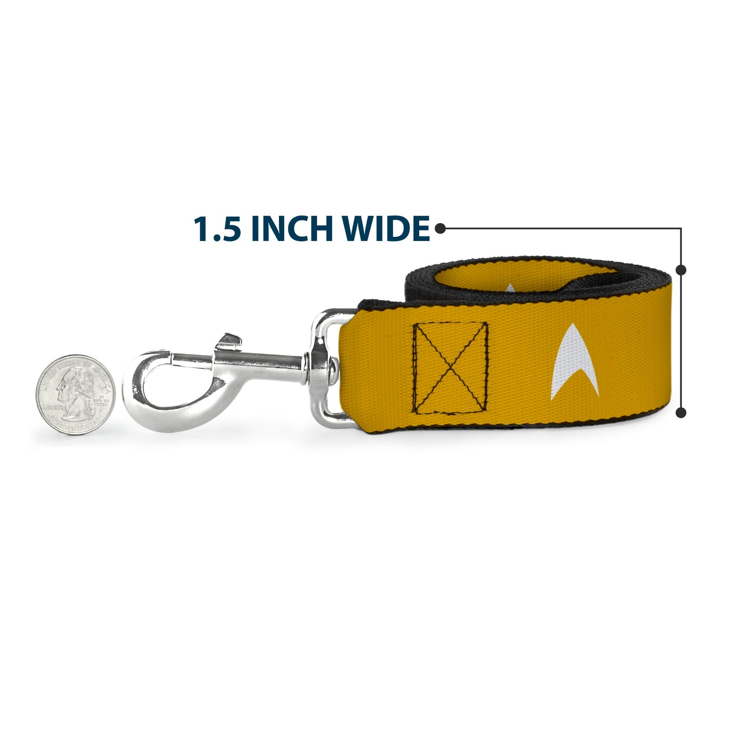 Star Trek official branding tag on the Buckle-Down pet leash