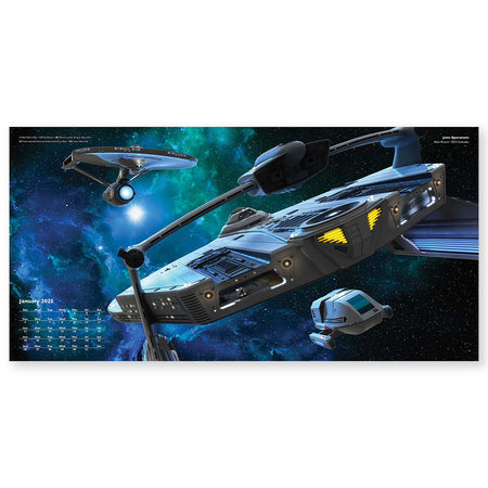 Star Trek Ships of the Line 2025 Wall Calendar