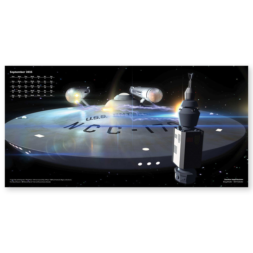 Star Trek Ships of the Line 2025 Wall Calendar