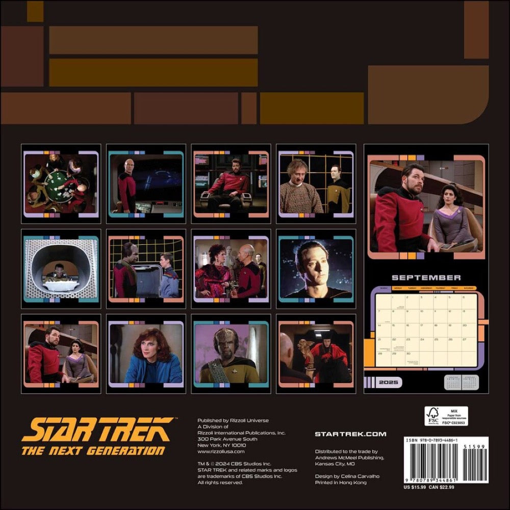 Star Trek: The Next Generation 2025 Wall Calendar