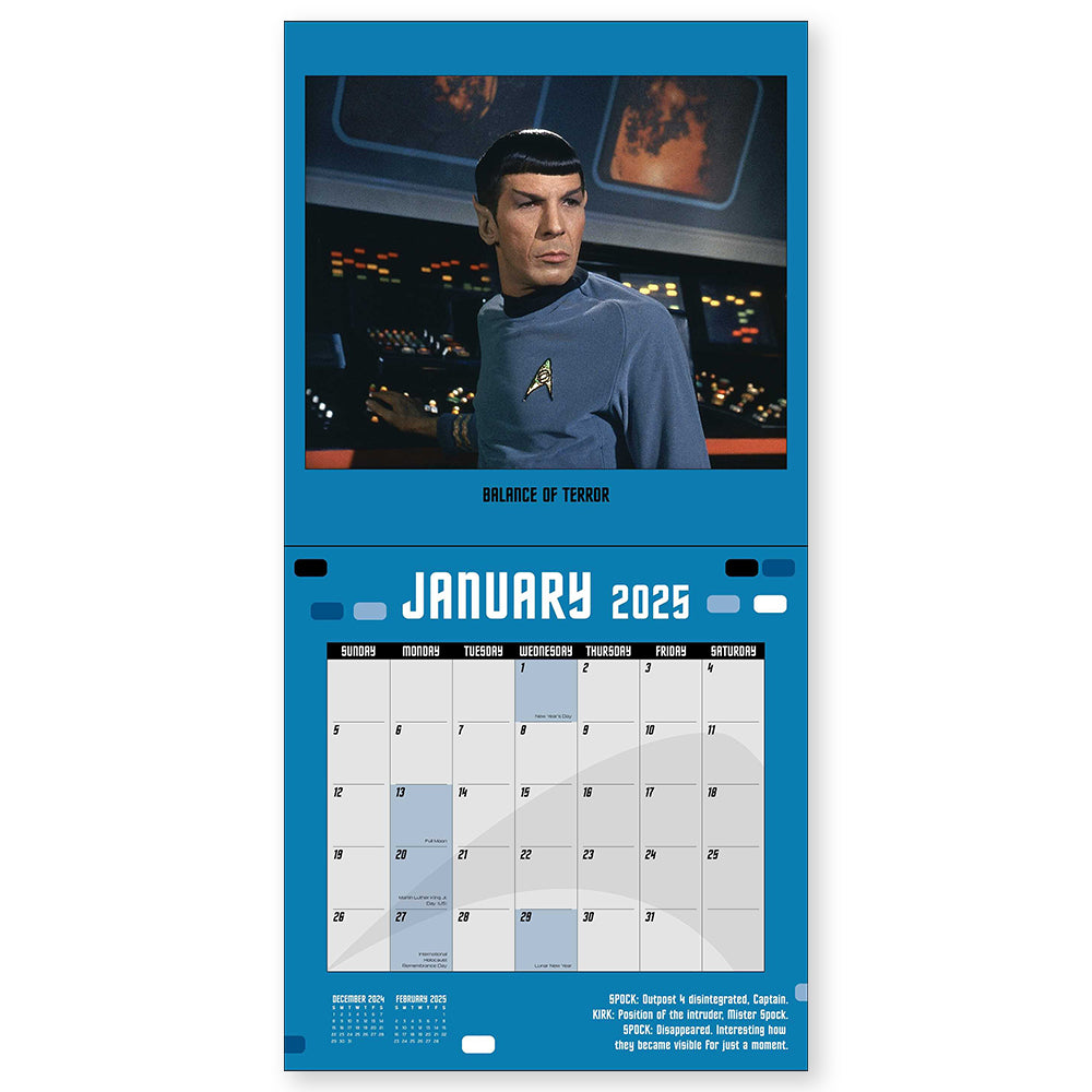 Star Trek The Original Series 2025 Wall Calendar