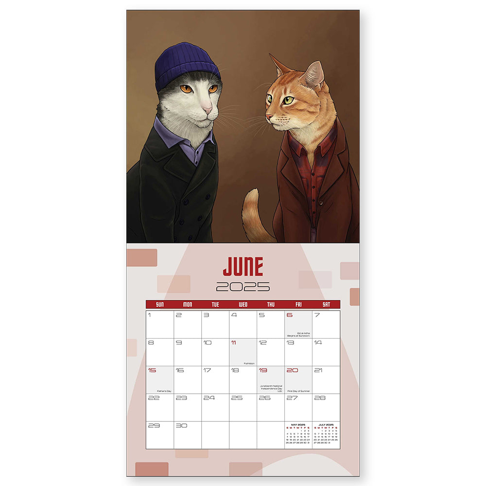 Star Trek Cats 2025 Wall Calendar