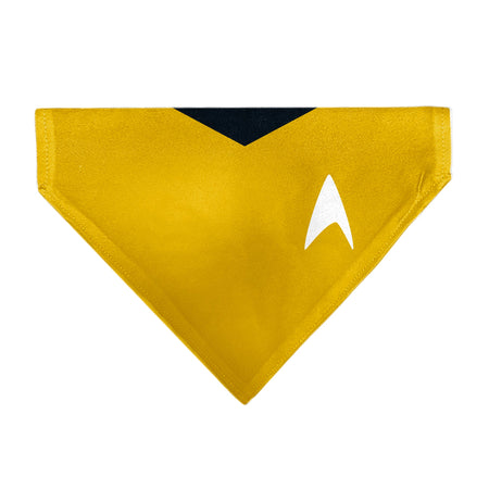 Star Trek Original Series Command Gold Pet Bandana front view