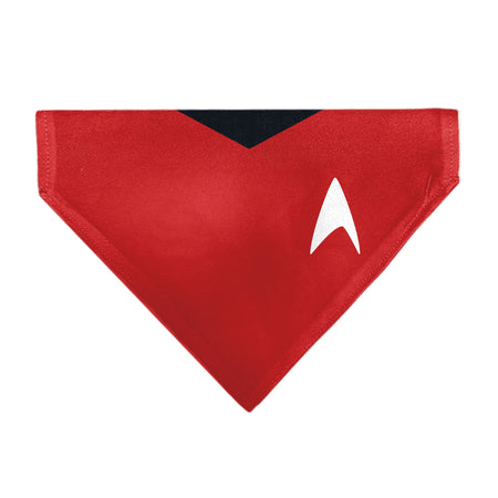 Star Trek Original Series Red Uniform Print Pet Bandana for dogs and cats