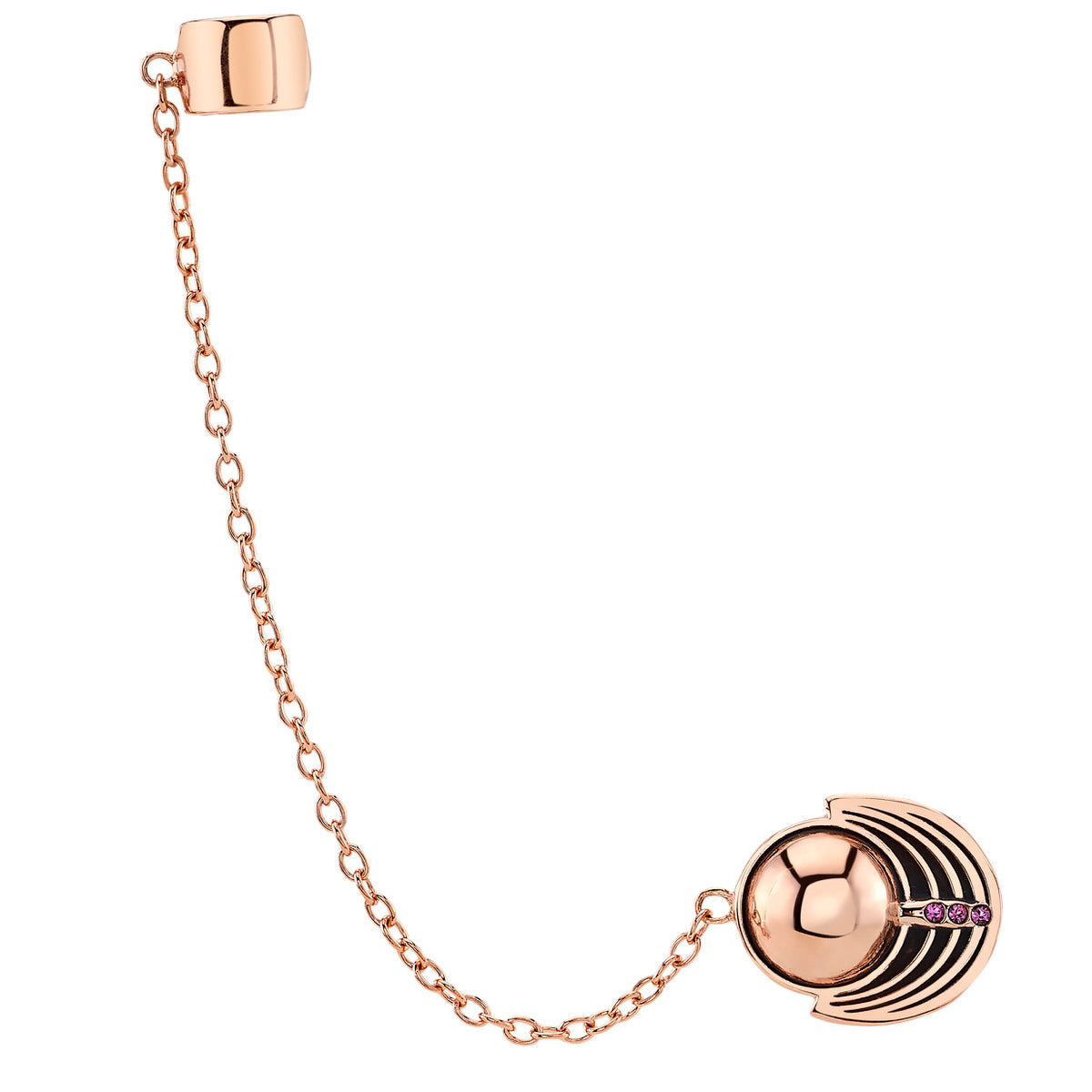 Star Trek x RockLove Picard Bajoran Cuff Earring in Rose Gold