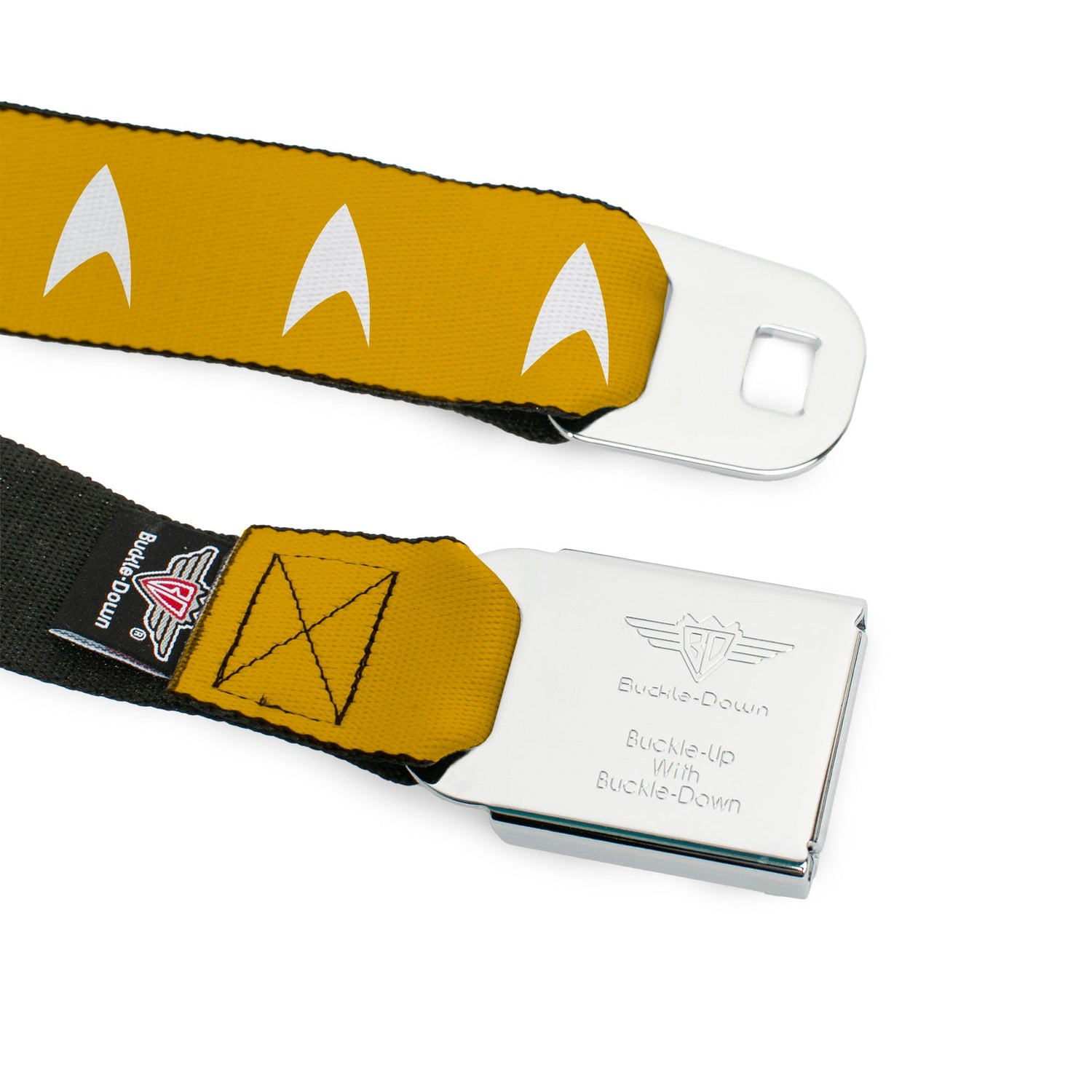Packaging view of the official Buckle-Down Star Trek merchandise.