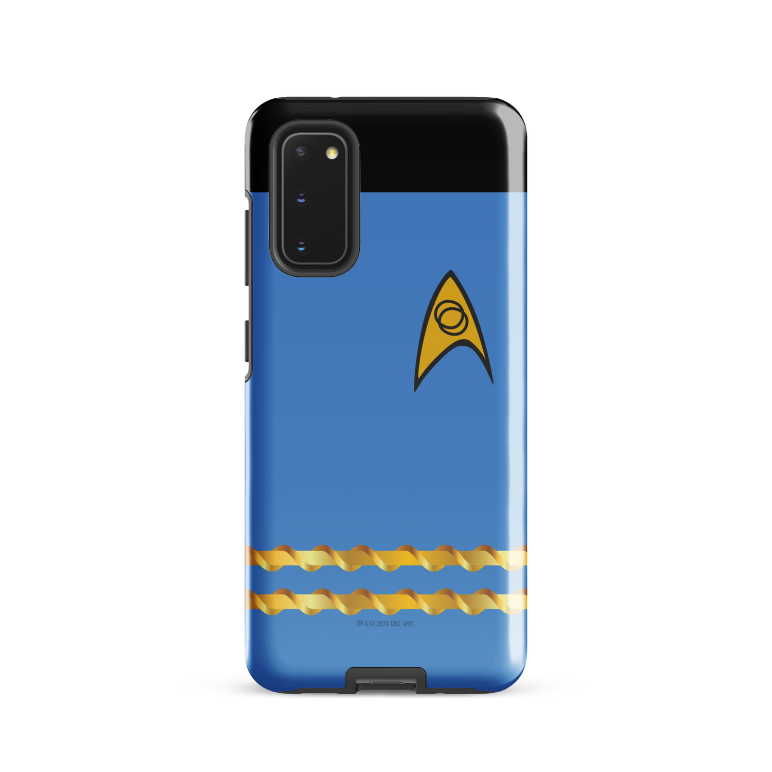 Star Trek: The Original Series Science Uniform Tough Phone Case - Samsung Samsung Galaxy S20 Ultra Star Trek: The Original Series Science Uniform Tough Phone Case - Samsung Samsung Galaxy S20 Ultra