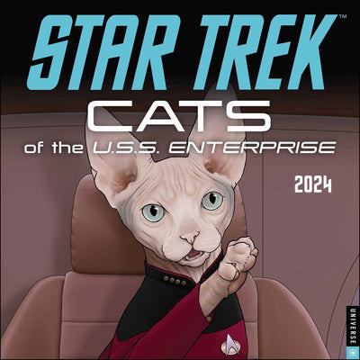 Star Trek Cats 2024 Wall Calendar