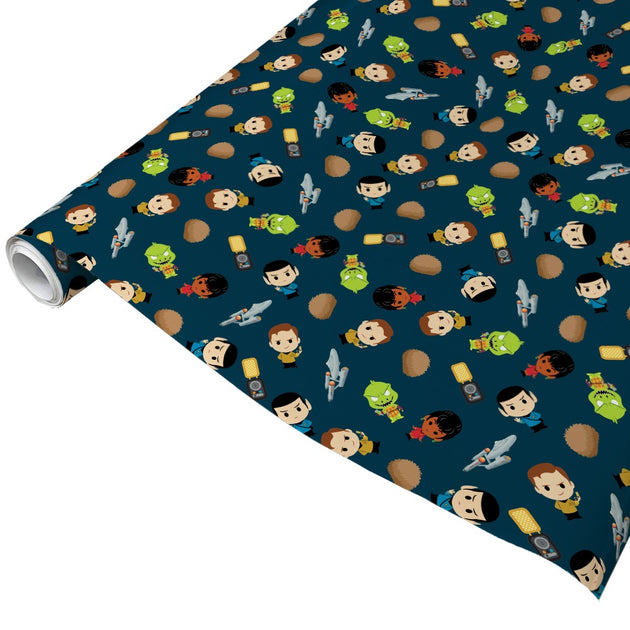 Star Trek: The Original Series Chibi Gift Wrap | Star Trek Shop