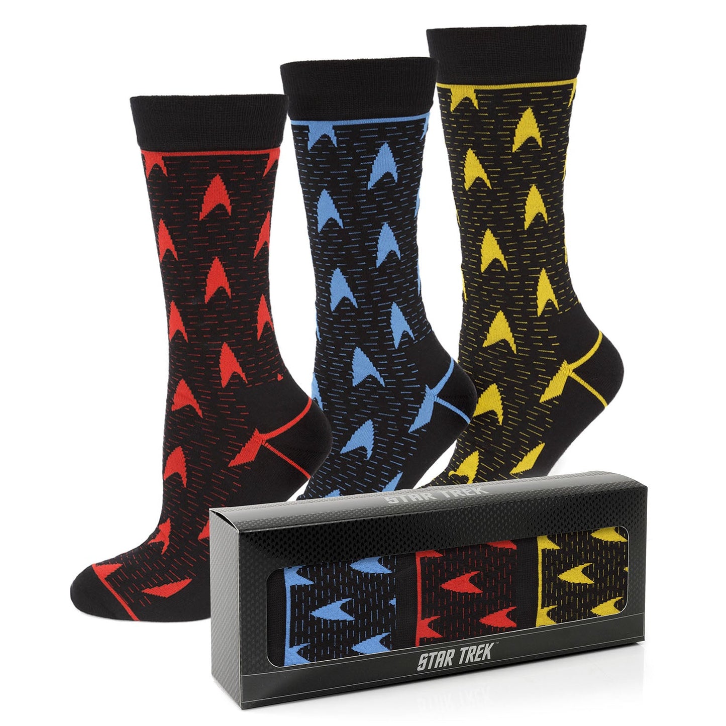 Starfleet Command Science and Operations Crew Socks 3 Pack