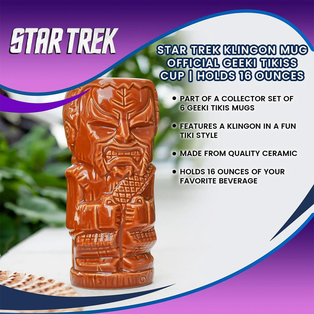 Star Trek: The Original Series Klingon Ceramic Tiki Mug