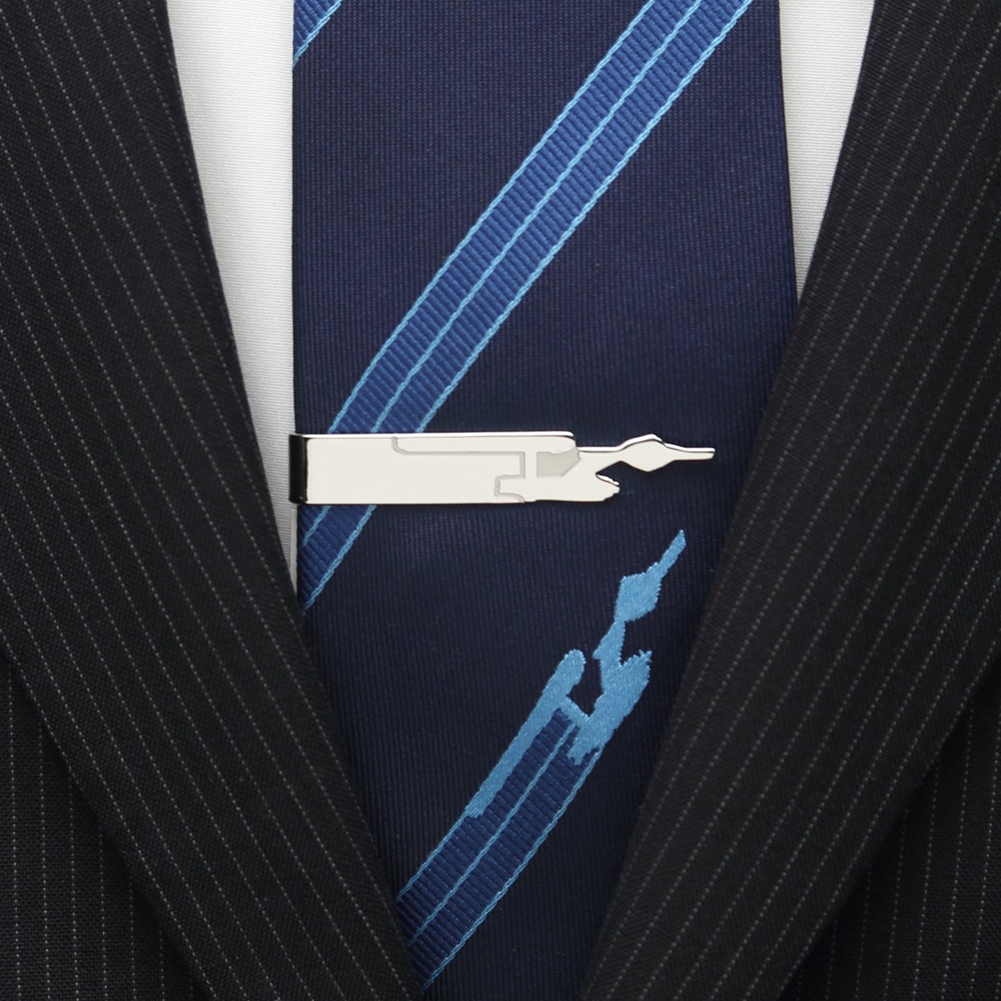 Classic USS Enterprise Silhouette Detail on Tie Bar
