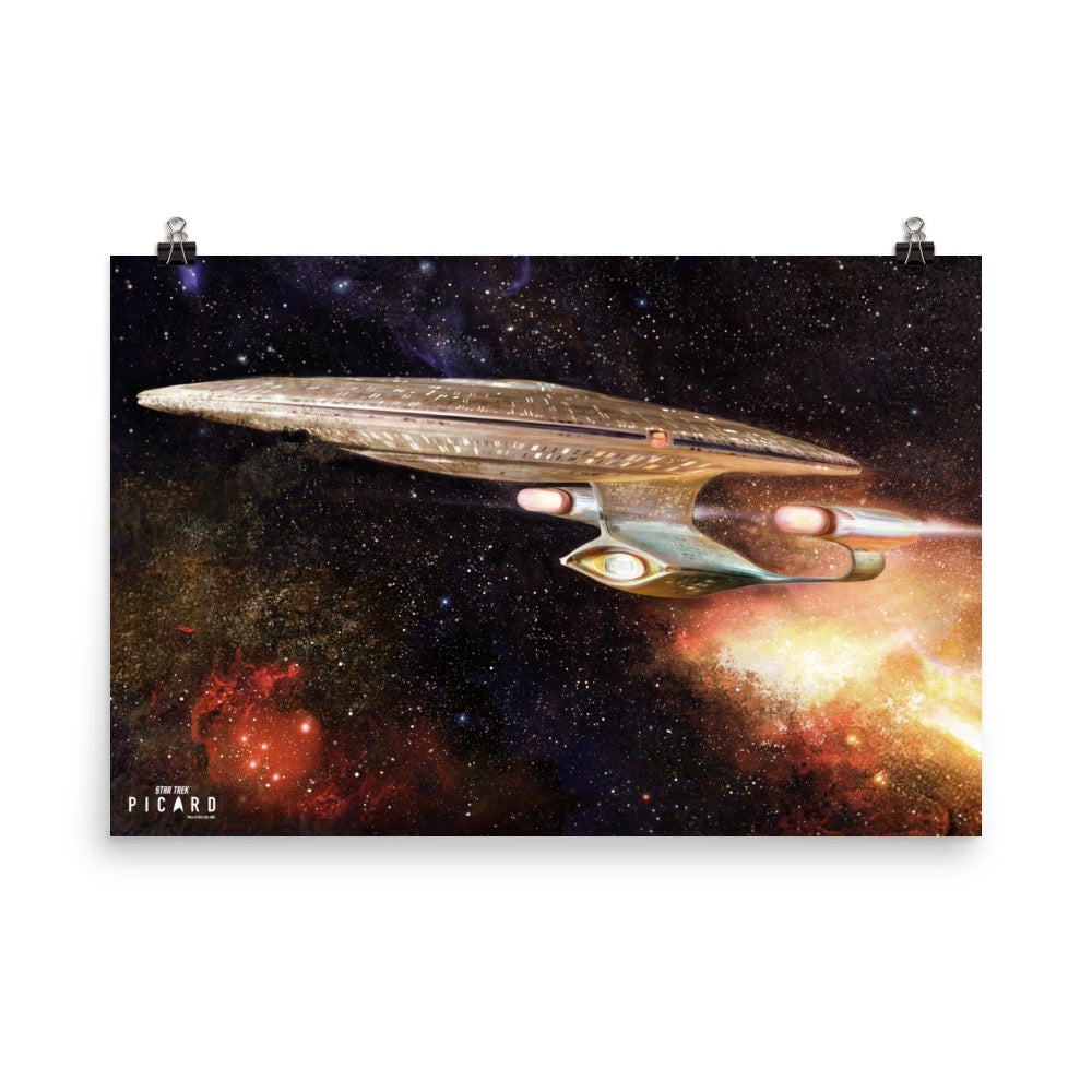 Star Trek: Picard U.S.S. Enterprise 1701-D Ready Room Painting  Premium Matte Paper Poster