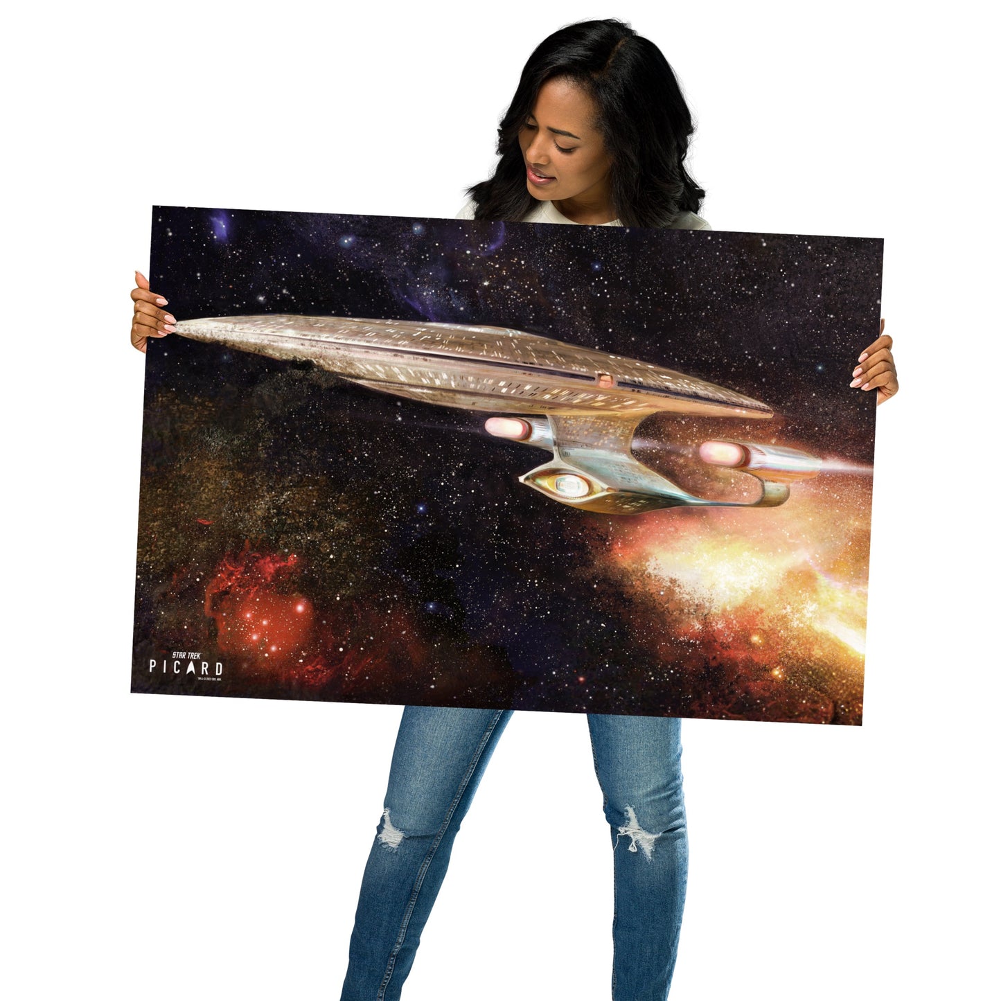 Star Trek: Picard U.S.S. Enterprise 1701-D Ready Room Painting  Premium Matte Paper Poster