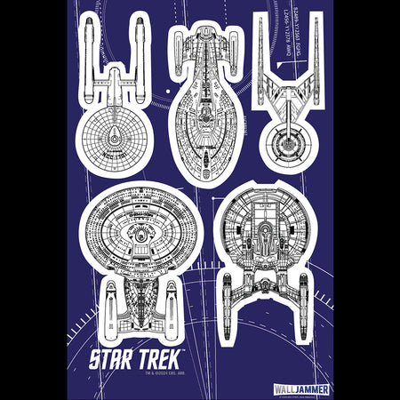 Star Trek: Ships Of The Line Wall Sticker Sheet