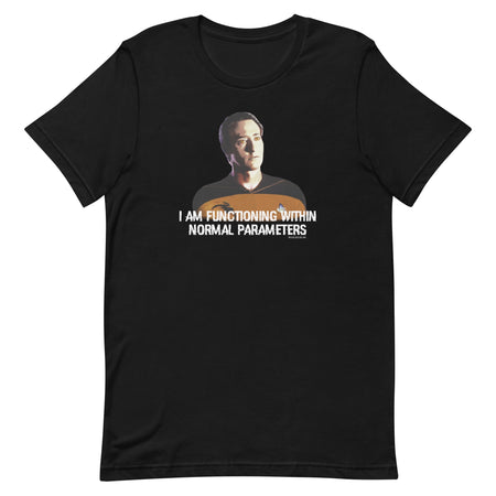 Star Trek: The Next Generation Data Parameters Adult Short Sleeve T-Shirt