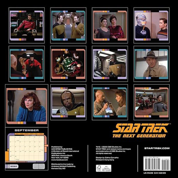 Star Trek: The Next Generation 2024 Wall Calendar