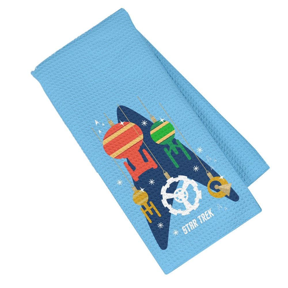 Star Trek Ships of the Line Holiday Kitchen Towel