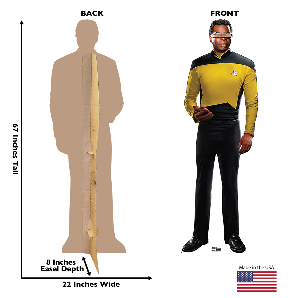 Star Trek: The Next Generation Geordi La Forge Life-Sized Cardboard Cutout Standee
