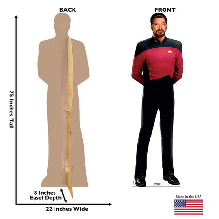 Star Trek: The Next Generation Commander Riker Life-Sized Cardboard Cutout Standee