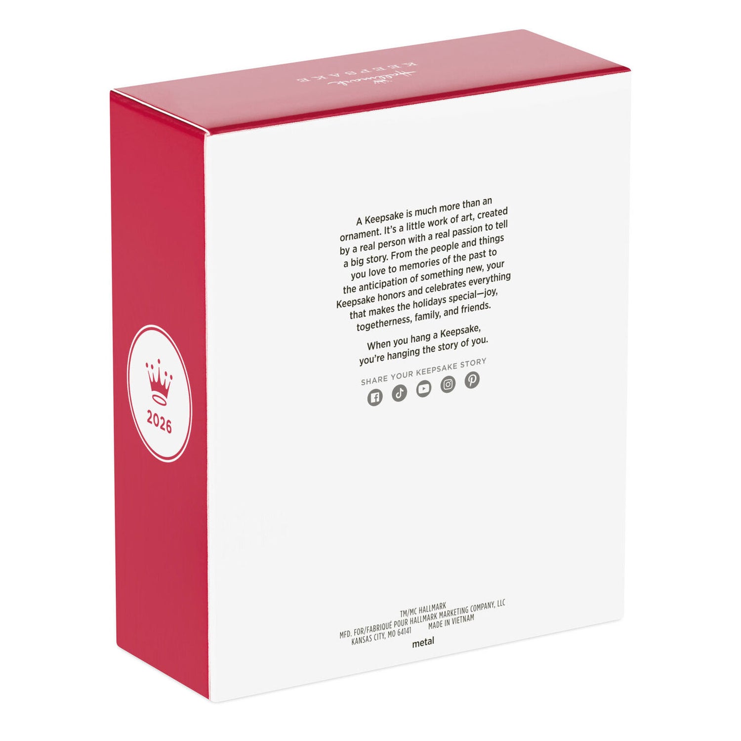 Packaging box for the official Star Trek U.S.S. Enterprise NCC-1701-G ornament