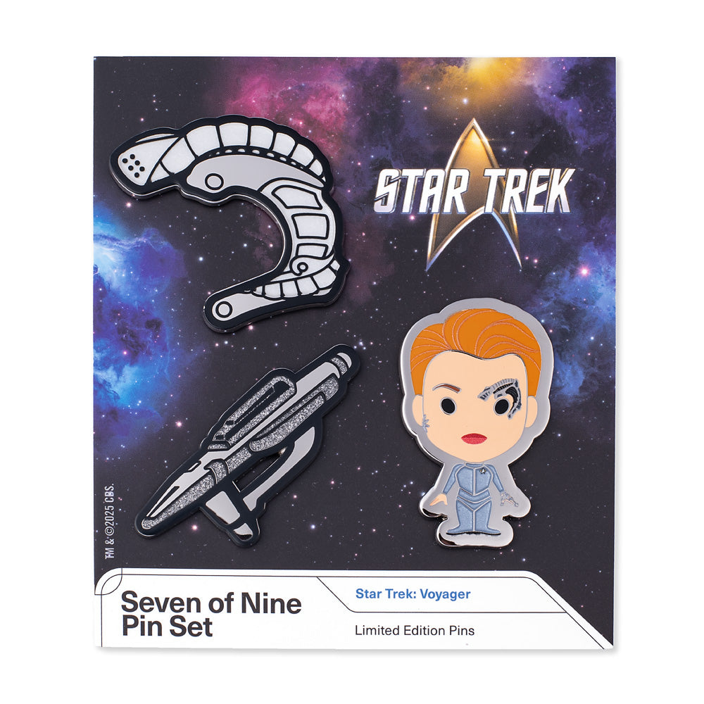 Star Trek Voyager Seven of Nine Limited Edition 3 Pin Set | Star Trek