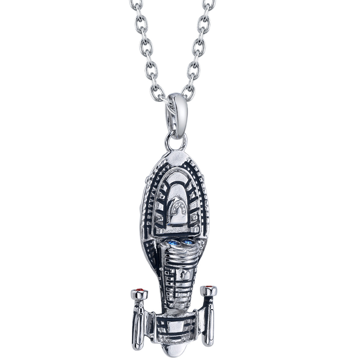 USS Voyager necklace on adjustable sterling silver chain