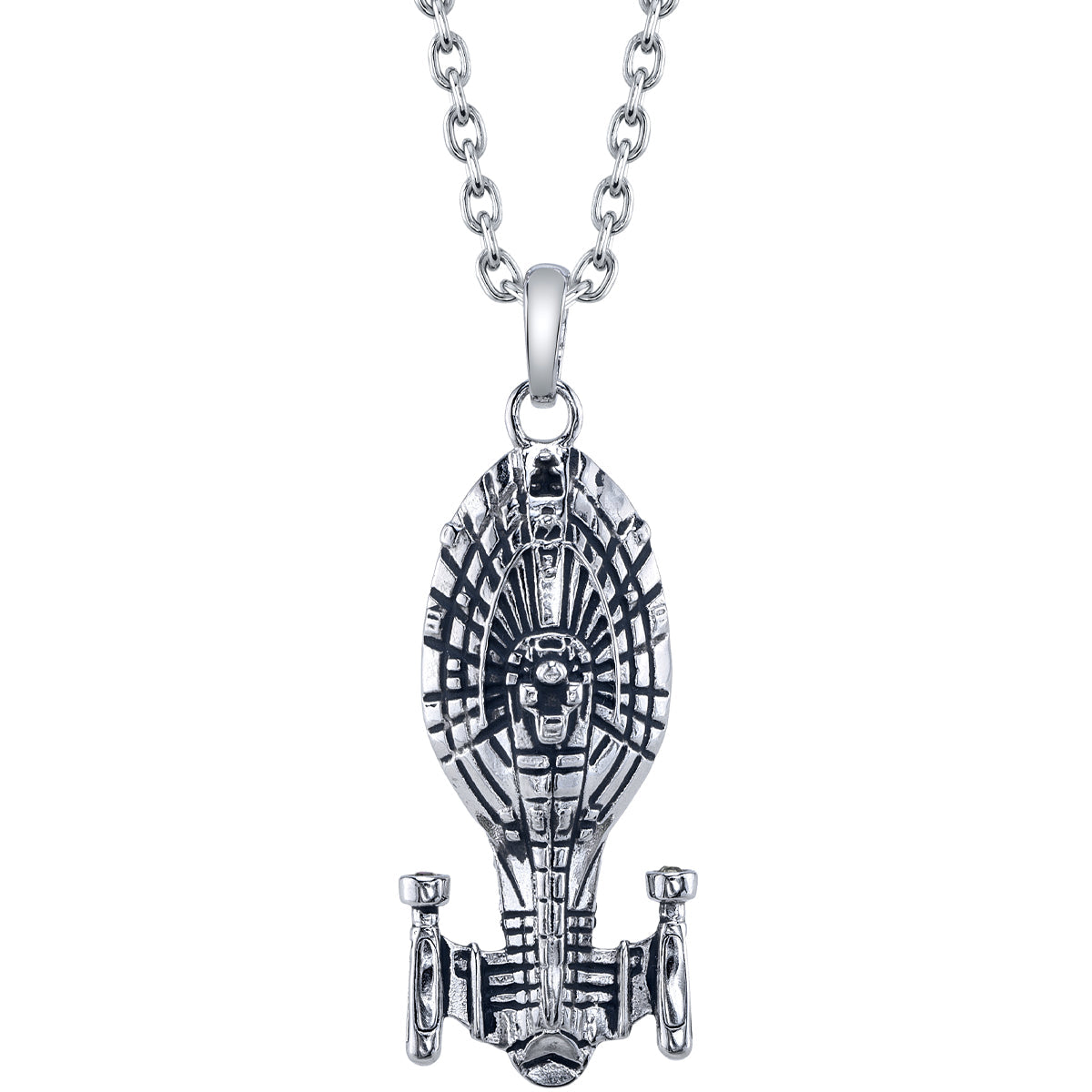 Star Trek x RockLove USS Voyager Starship Necklace in sterling silver