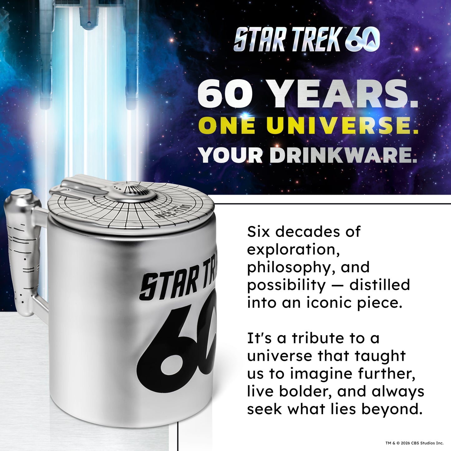 Star Trek 60th Anniversary Figural Mug