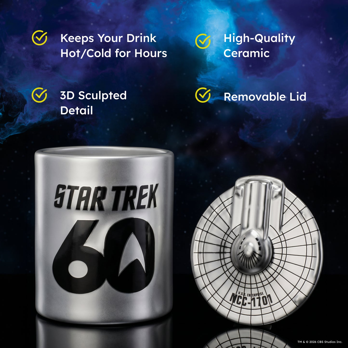 Star Trek 60th Anniversary Figural Mug