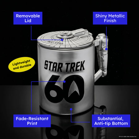 Star Trek 60th Anniversary Figural Mug