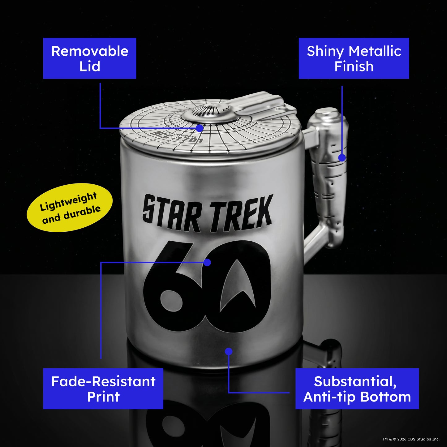 Star Trek 60th Anniversary Figural Mug