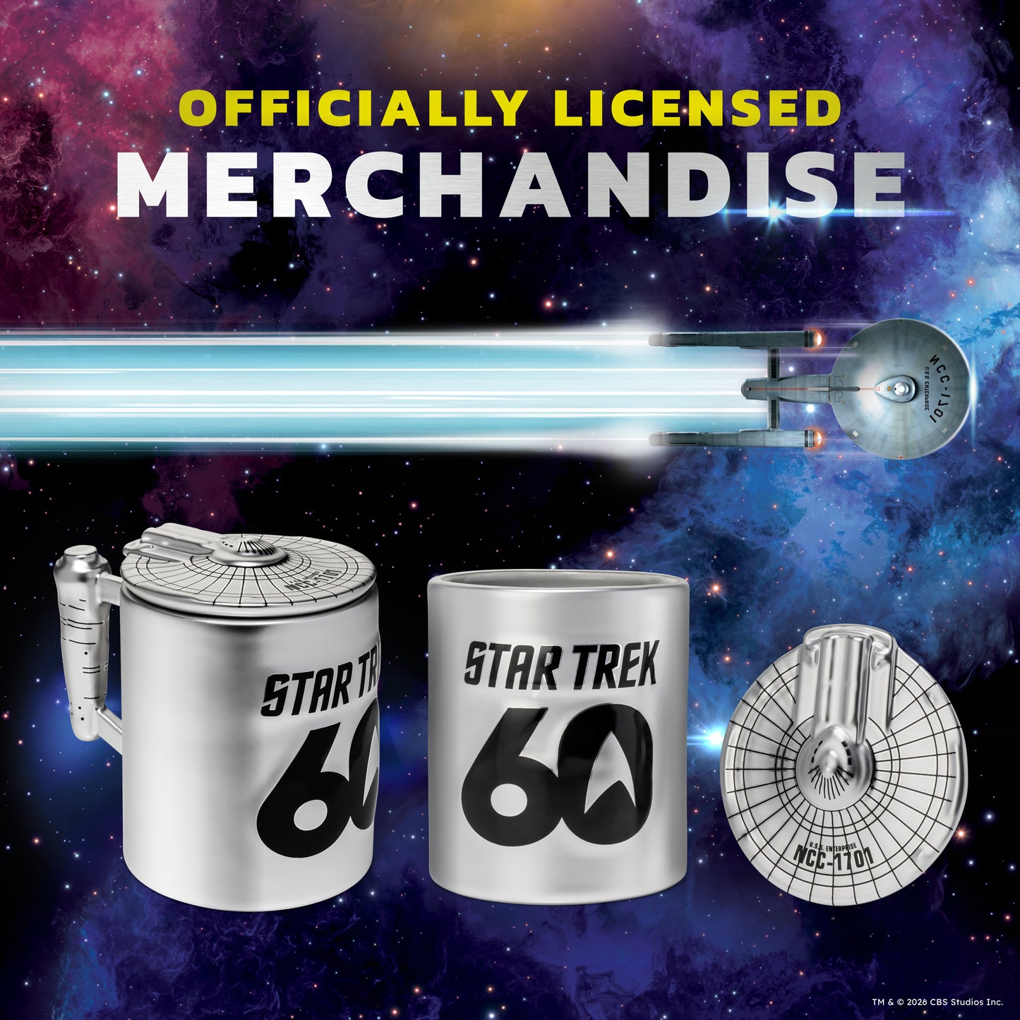 Star Trek 60th Anniversary Figural Mug