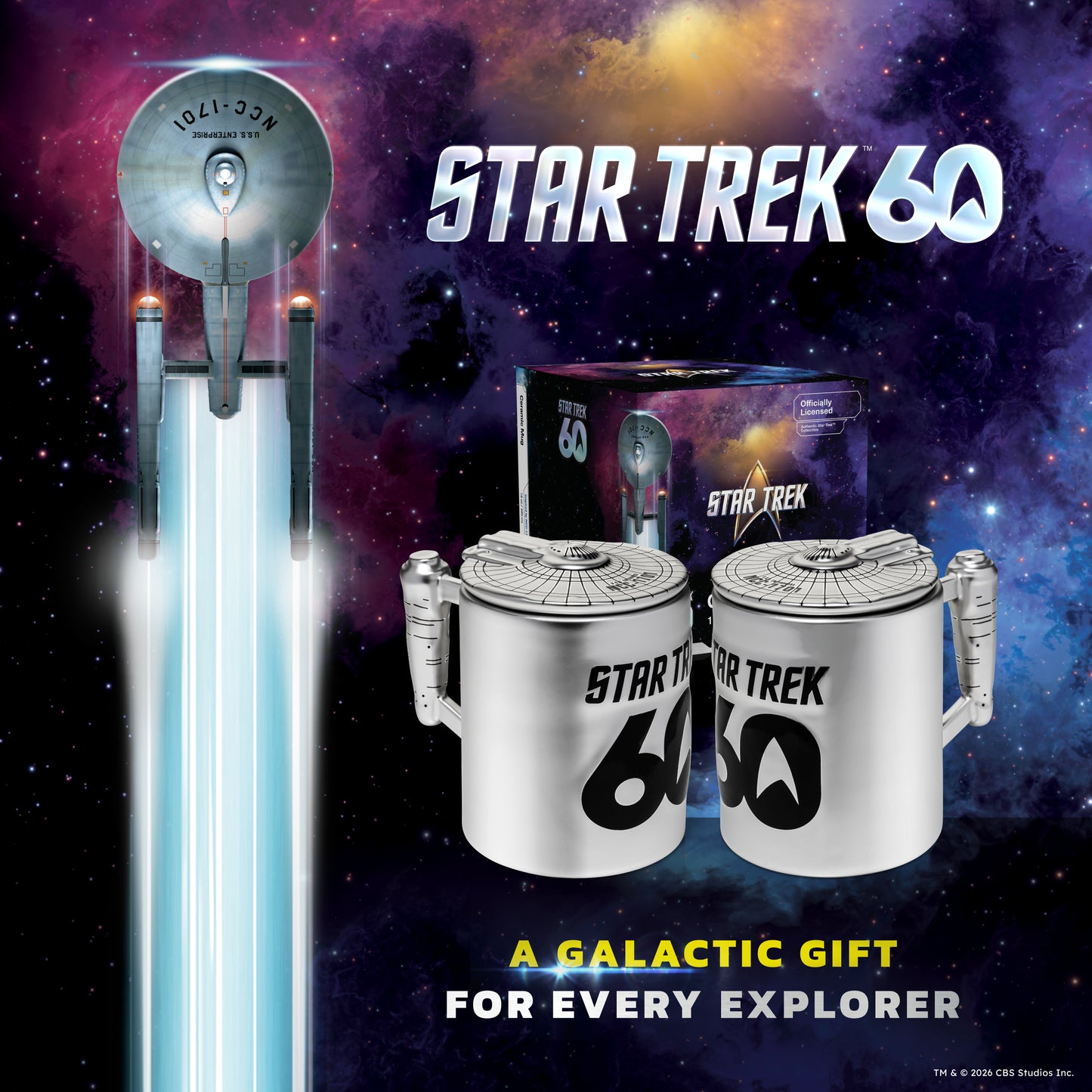 Star Trek 60th Anniversary Figural Mug