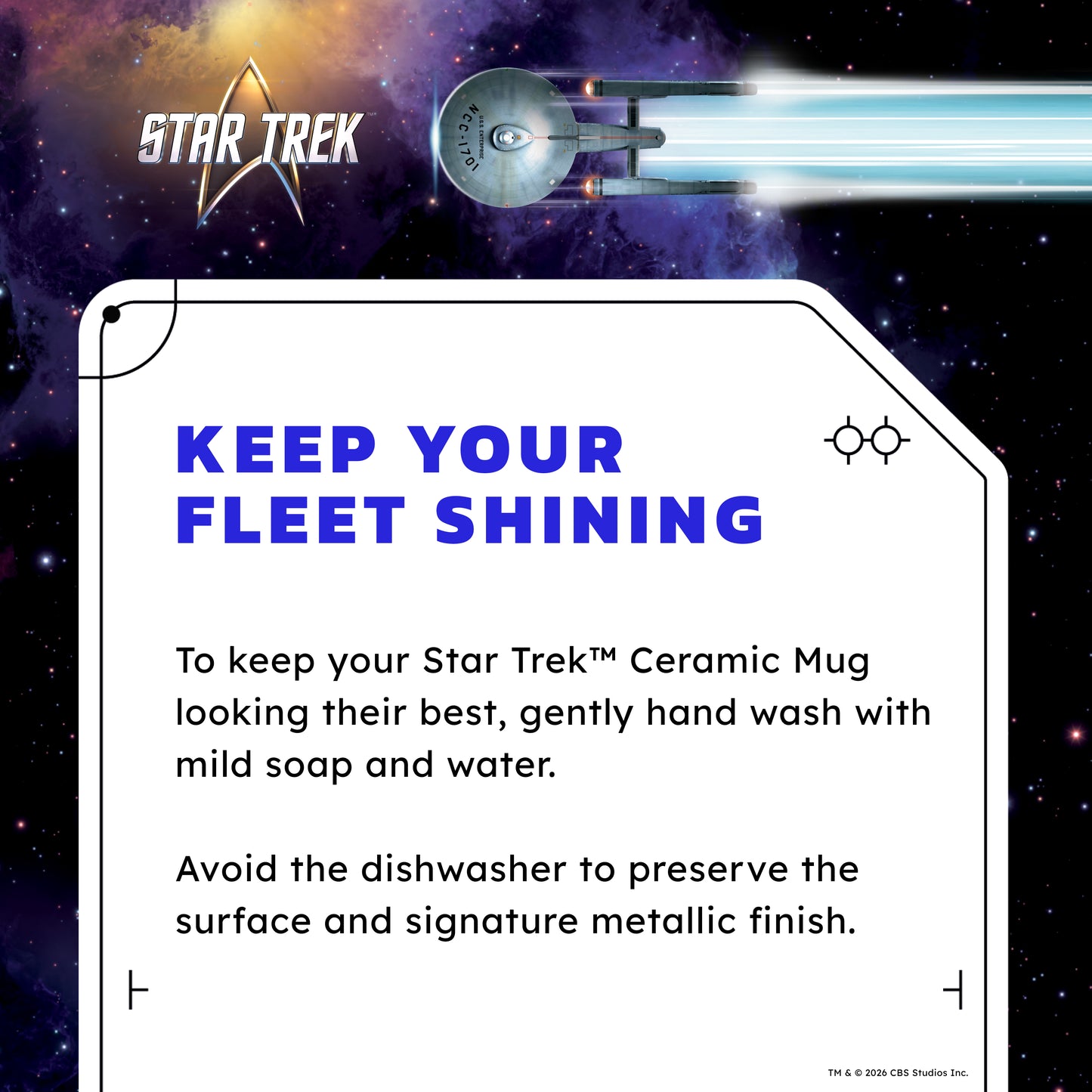 Star Trek 60th Anniversary Figural Mug