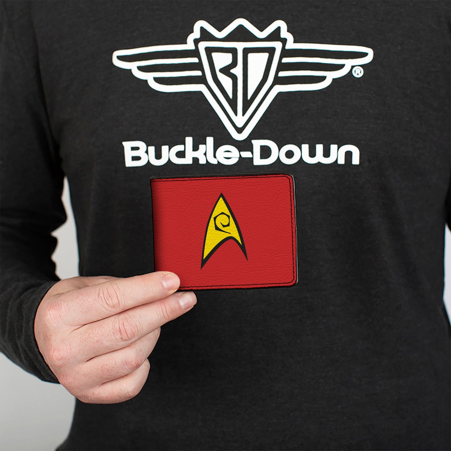 Interior of the Star Trek Bi-Fold Wallet showing card slots and ID window