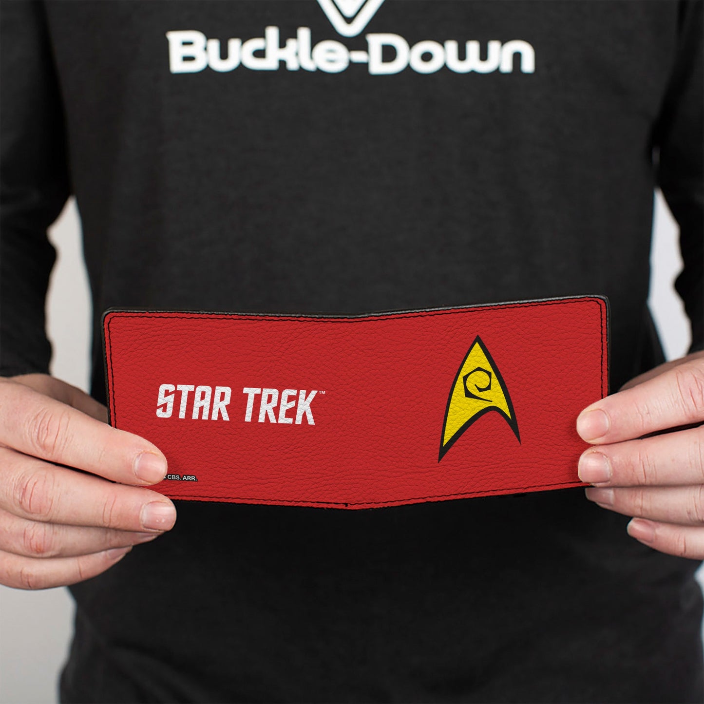 Star Trek Starfleet Operations Wallet partially opened to show bill compartment