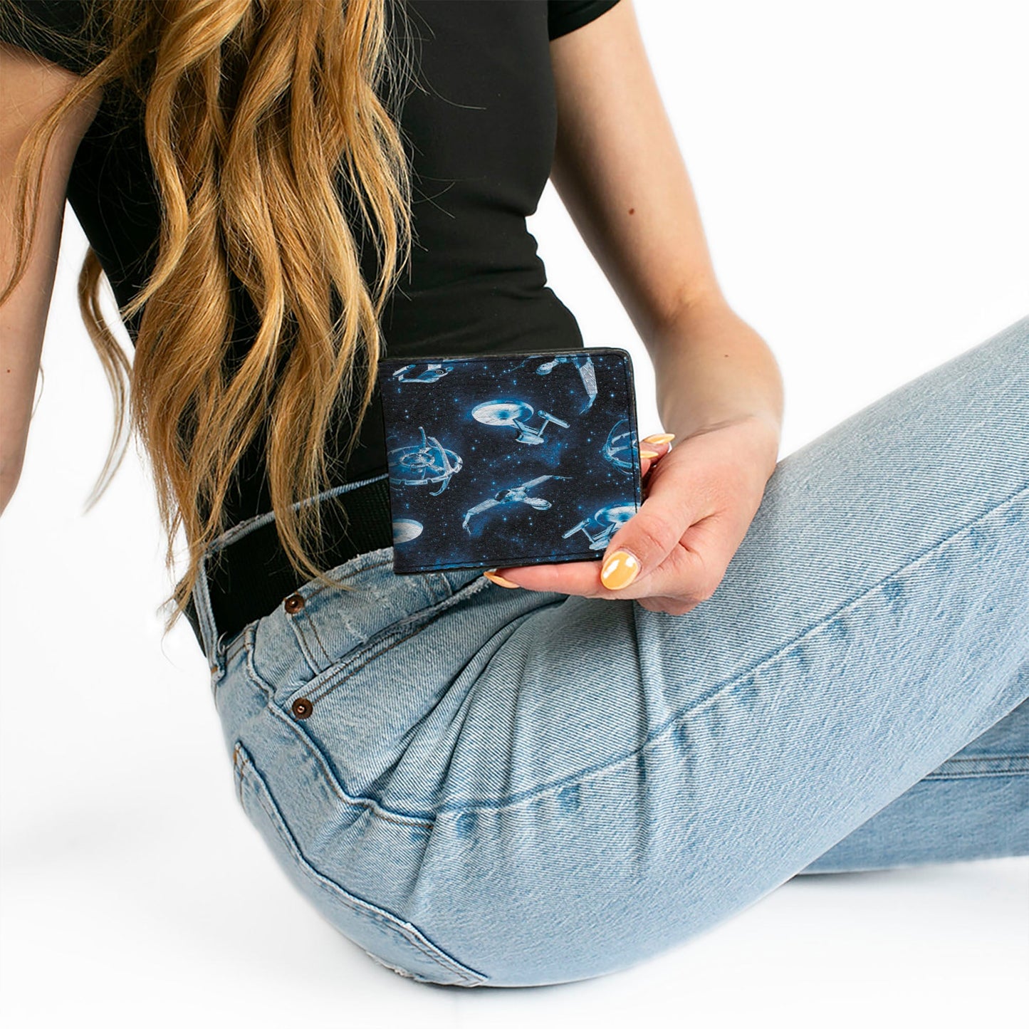 Interior view of the cash compartment in the Star Trek wallet